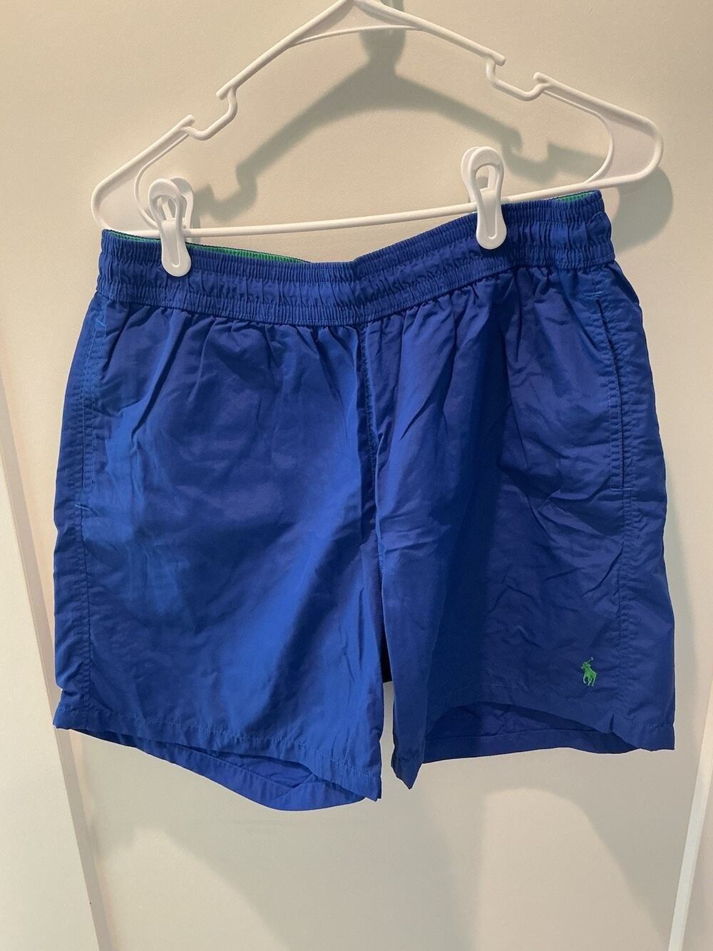 Polo Ralph Lauren Swimwear Lined Elastic Waist Blue Men’s Swimsuit Size Large